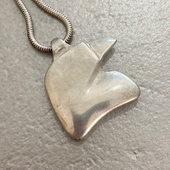 ONE OF A KIND Barry Kieselstein Cord Vintage Sterling Silver 925 Bird Necklace - Picture 4 of 11